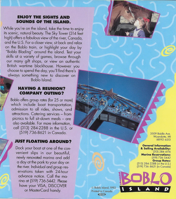 Bob-Lo Island - Old Brochure 14 (newer photo)
